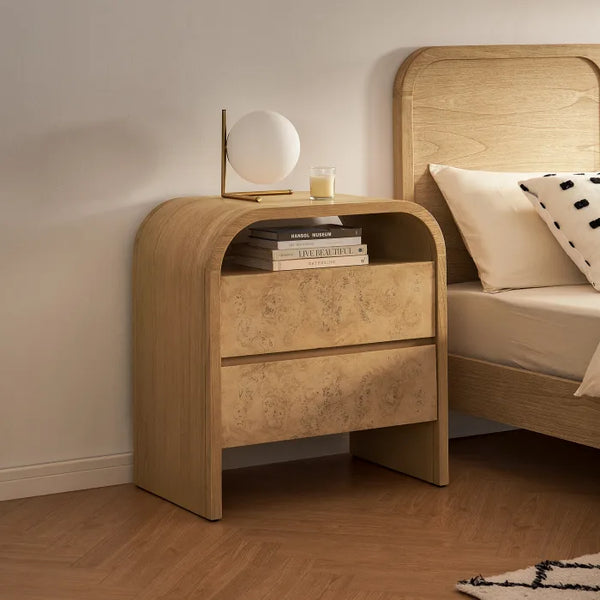 Twilight Double Drawer Nightstand