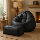 Cocoon Bean Bag Sofa with Ottoman – Onyx