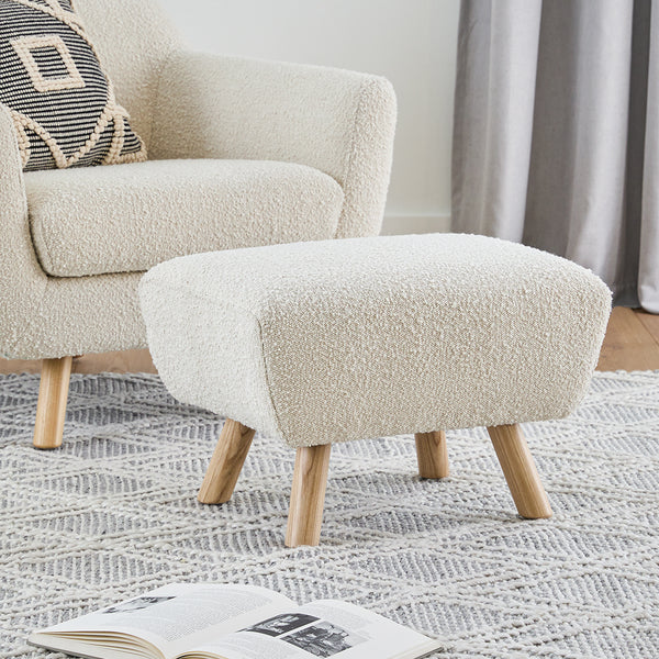 Harlow Textured Ottoman