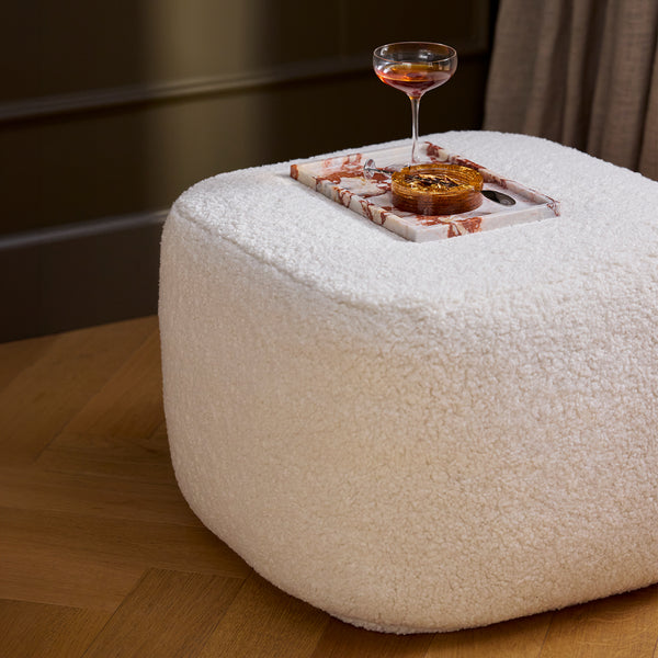 Montclair Bouclé Ottoman